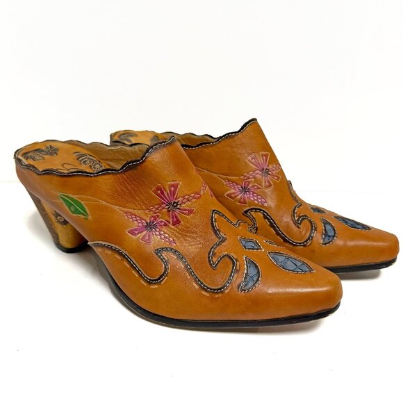 Corkys Shoes - *RARE* Corkys Elite Leather Flame Mules